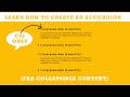 Learn How To Create An Website Accordion Using Just HTML And CSS | CSS Only Accordions No JavaScript