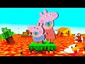 Minecraft Baby Peppa Pig Vs Lava Tsunami