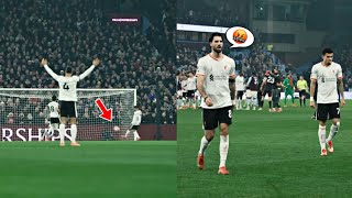 Van Dijk's BRILLIANT Reaction To Mohamed Salah Goal 😱, Szobszlai's Crazy Reaction At Full Time