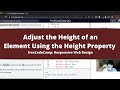 Adjust the Height of an Element Using the height Property (Applied Visual Design) freeCodeCamp