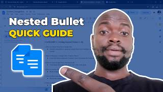 How to Create a Nested Bullet List in Google Docs