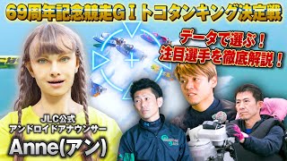 【注目選手】覇者は平本真之！？吉川元浩！？瓜生正義！？アンドロイドアナウンサーがデータで選ぶ！『とこなめ開設69周年記念GⅠトコタンキング決定戦』の見どころ解説！