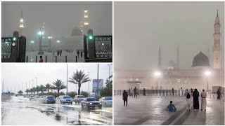 Madina rain update 🌧 | heavy rain Madinah live | Madina today live 27/8/2024