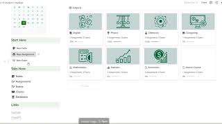 Student Planner Notion Template NAVIGATION TUTORIAL