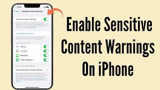 How to Enable Sensitive Content Warning on Your iPhone