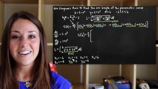 Parametric arc length, simpson's rule (KristaKingMath)