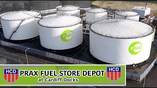 former PRAX Fuel Depot CARDIFF Docks: ARRIVAL ON SITE Day 01 Demolition:  - HCD Demolition Ltd.