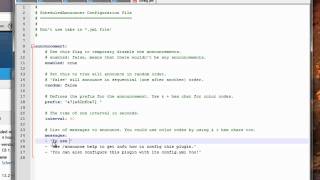 Bukkit Plugin Tutorial: ScheduledAnnouncer - Auto Broadcasts by a Scheduler