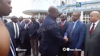 Arrivée du Président Félix Tshisekedi Tshilombo à Lubumbashi