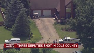 Three Ogle County deputies shot