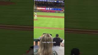 Late night finds. 2019 Braves: Fan Runs on the Field! #trending #braves #baseball #truistpark #mlb