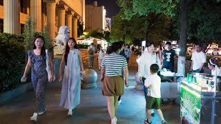 江汉关 沿江大道 汉口江滩 | Night walk in wuhan | China City Ambience | 4K