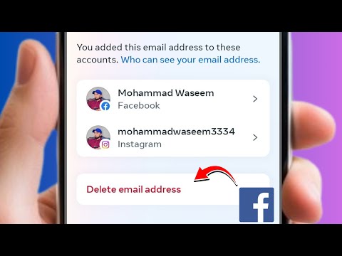 How to delete an email from a Facebook account / 2024