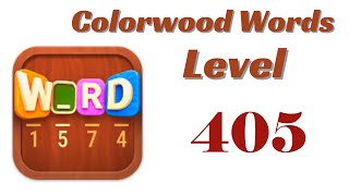 Colorwood Words Level 405 Answers | Colorwood Words - Cryptogram