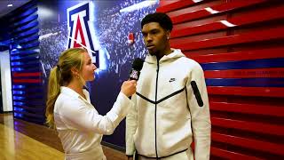 Caleb Love Postgame vs. Iowa State | Arizona Basketball