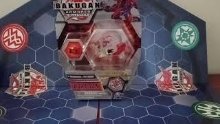 Bakugan Armored Alliance Diamond Pyrus Darkus Dragonoid x Tretorous