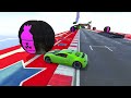 gta 5 spiderman batman hulk superman stunt race with monster truck super car and bikes ep.42