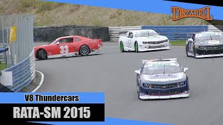 1st race V8 Thundercars -2015 Rata-SM Ahvenisto