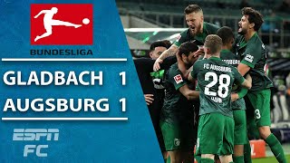 10-man Augsburg fight back in shock draw at Borussia Monchengladbach | ESPN FC Bundesliga Highlights