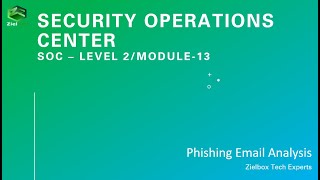 SOC Security - Level 2/Module 13 - Phishing Email Analysis