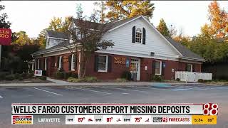 Wells Fargo customers report missing deposits