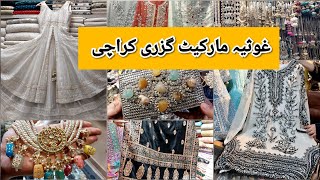 Ghousia Market Gizri Karachi-maxi,winter,fancy dress & jewelry Shopping-Local Bazar Pakistan