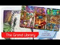 Grand Library by Heaven and Earth Designs Full Coverage Cross Stitch with Parking Stitch With Me