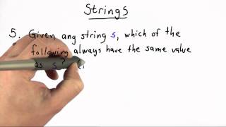 Strings - Intro to Computer Science