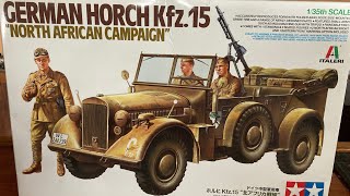 WW2 Italeri/Tamiya GERMAN HORCH Kfz.15. 1/35 scale review.