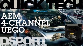 Quick Tech: AEM 4 channel UEGO Test | DSPORT DVD #23