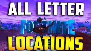 all locations - search fortnite letters locations