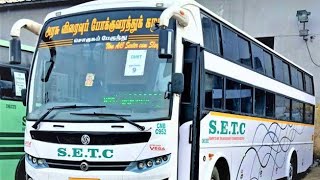 SETC AC bus review|Budget friendly AC bus from government| Bus review.|Kovai to Chennai bus vlog...