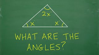 BASIC GEOMETRY: What are the angles of the triangle?