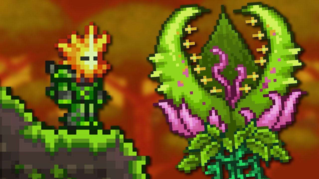 Defeating Plantera In Terraria Youtube