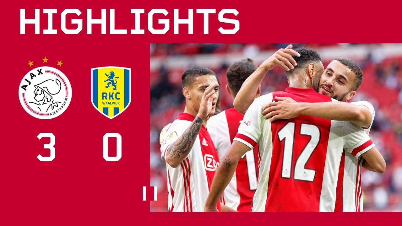 Highlights | Ajax - RKC Waalwijk | Eredivisie - YouTube