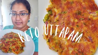 Keto Uttapam | Keto Adai | Keto Savory Pancakes | Eggless
