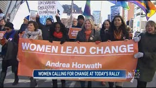 Toronto IWD 2018 - 40th anniversary, North America's largest - local media coverage of rally \u0026 march