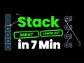 Stack Implementation using Array & Linked List | Data Structures & Algorithm Tutorials 7 Min