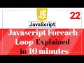 Javascript loops - Explain  foreach Loop in Javascript | Javascript in Hindi