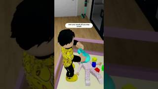 NO WAY.. TODDLER HATE NEW SISTER on Roblox Brookhaven RP #shorts #roblox #brookhaven