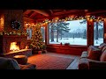 cozy christmas ambience 🎄 traditional christmas music with crackling fireplace 🔥christmas fireplace