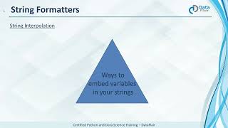String Formatters & Escape Sequences in Python
