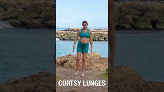 FOUR PREGNANCY FRIENDLY TRAVEL EXERCISES #shorts #fitpregnancy #hawaii