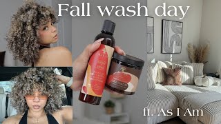 Fall Wash Day Tips + Curly Hair Styling Combo ft. As I Am