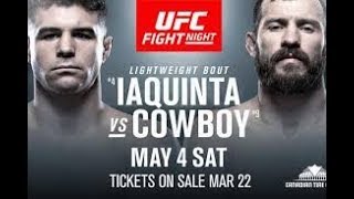 UFC FIGHT NIGHT 151 " OTTAWA " AL LAQUINTA vs DONALD CERRONE  BRUNSON vs THEODOROU LIVE HANGOUT