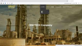 Presentation about the website of CEMTECH Co. Ltd. including Regional Cement E-Store