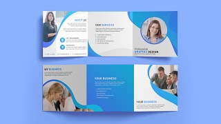 Square Trifold Brochure Design | Photoshop Tutorial