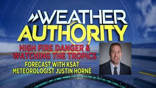 High fire danger this afternoon, with low humidity