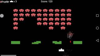 Classic Space Invaders on Android Phone