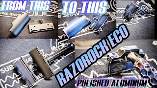 RAZOROCK ECO - POLISHED ALUMINUM!!!! From MATT BLACK to GALAXY BLUE!